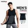 【Nebility】Men’s Invisible Compression Shapewear Tank Top – Lightweight Seamless Slimming Vest with Tummy Control, Back Support & Chest Shaping, Moisture-Wicking Breathable Stretch Fabric Body Shaper for Daily Wear, Work & Posture Support,fathersdaygift