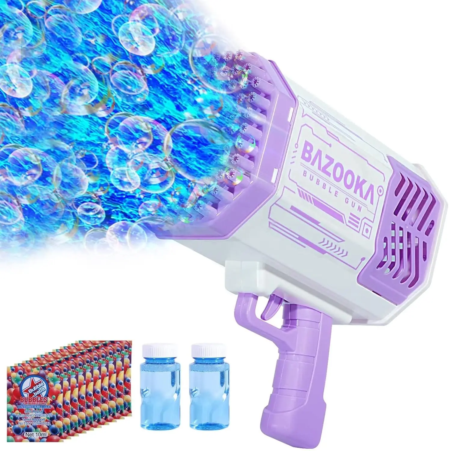 40-Hole Bubble Gun for Kids | Rechargeable Bubble Machine Blower Toy – Summer Outdoor Party Fun