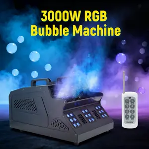 PAIDUN 3000W LED RGB Bubble Blower Maker Smoke Fogger Effect DMX Remote Wedding Event DJ Disco Party Show