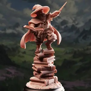 Gnome Arcane Professor - Pepitos the Manic/32mm/75mm Scale