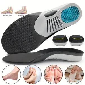 1Pair Orthopedic Insoles Orthotics Flat Foot Health Sole Pad For Shoes Insert Arch Support Pad Plantar Fasciitis Feet Care Pads Foot Pain Relief Shock Absorption