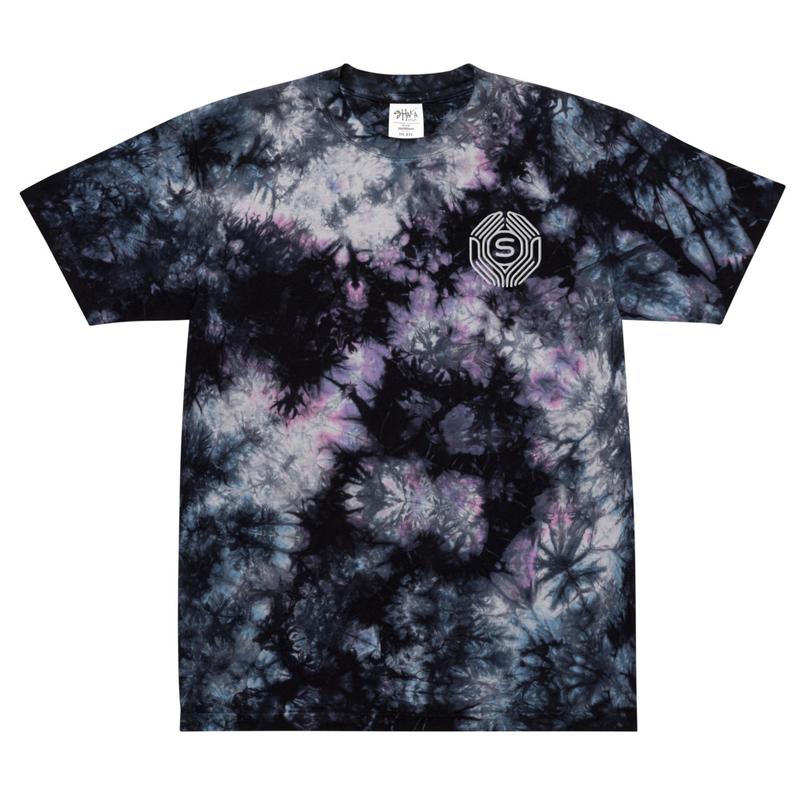 Oversized tie-dye t-shirt (WHITE LOGO)