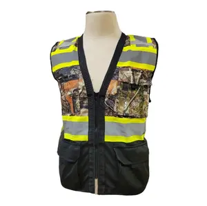 Camouflage Black Bottom Hi-Viz Safety Vest
