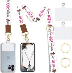 Phone Lanyard Wrist Strap Crobody Adjustable, Cell Phone Lanyard for Around The Neck Shoulder Wristlet Strap