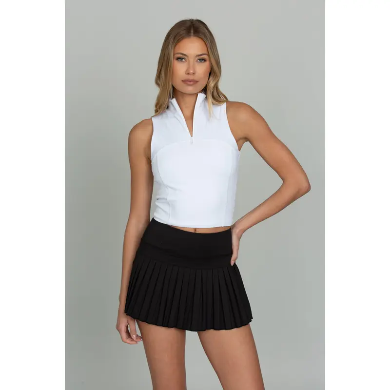 Black Pleated Tennis Skirt
