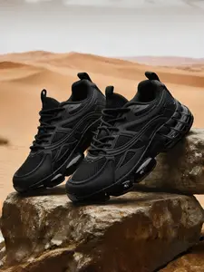 Warrior Men's Winter Cushioned Shock Absorption Anti-Slip Sport Casual Dad Shoes, Running Sneakers, Low Top, Textile Upper, All Seasons