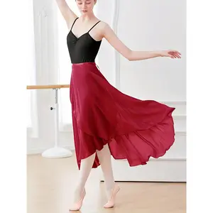 Ballet Tutu Dance Wrap Skirt, Ballerina Long Skirt, Practice Gymnastics Performance Training Skirt, Beach Maxi Dress, Women's Clothing