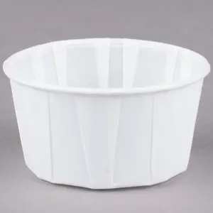 Disposable White Paper Souffle Cup Containers, 4 oz, 500-Pack - Home & Festive Party Disposable Tableware