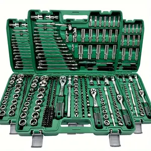 53/216Pcs Stainless Steel Car Repair Tool Box, For Off-road Motorcycles - Complete Car Repair Accessories