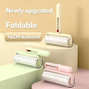 Foldable Pet Hair Remover Roller Brush, 16cm Wide Adhesive Rollers for Home Use, Ideal for Clothes & Pets, Efficient Dust Removal Tool