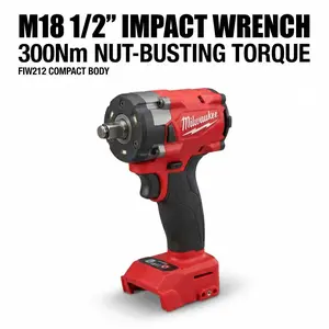 Milwaukee M18 FIW212 300Nm 1/2" Impact Wrench compact power tool