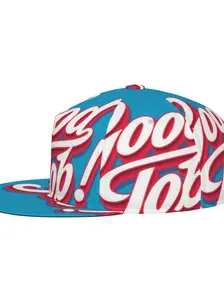 Good Job Blue Hip Hop Snapback Cap, Flat Brim Baseball Hat, Stylish Casual Wear, Perfect for Daily Use, Trendy Accessory