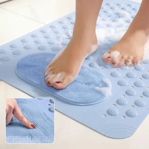 Bathroom Massage Anti-Slip Mat with Polka Dot Design for Enhanced Foot Health Multiple for Stylish & Safe Bathrooms