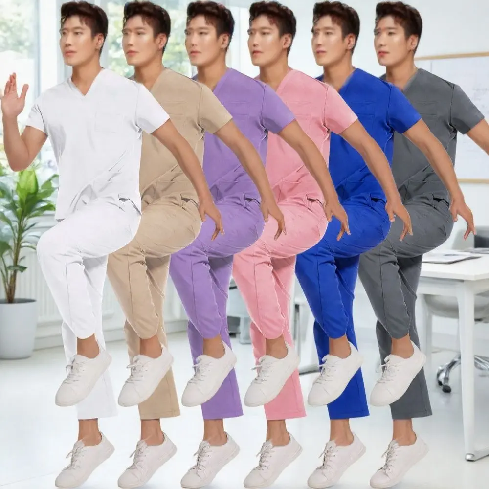 Elastic quick drying haze blue men's sho