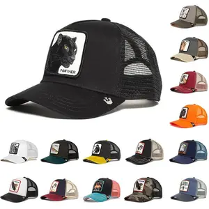 Fashion Animals Embroidery Baseball Caps Men Women Snapback Hip Hop Hat Summer Breathable Mesh Sun Gorras Unisex Streetwear BoneGift