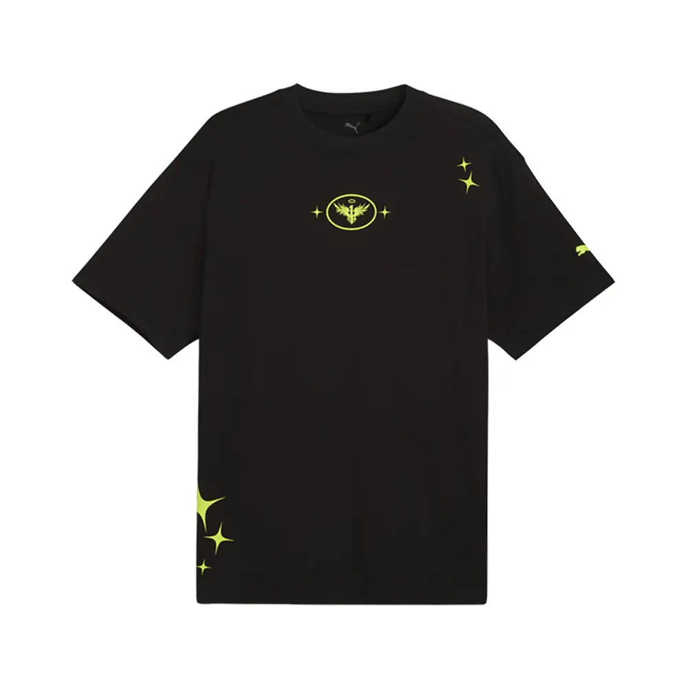 PUMA Mens Melo Alien Skins Iii Graphic Crew Neck Short Sleeve Casual Tops Casual - Black