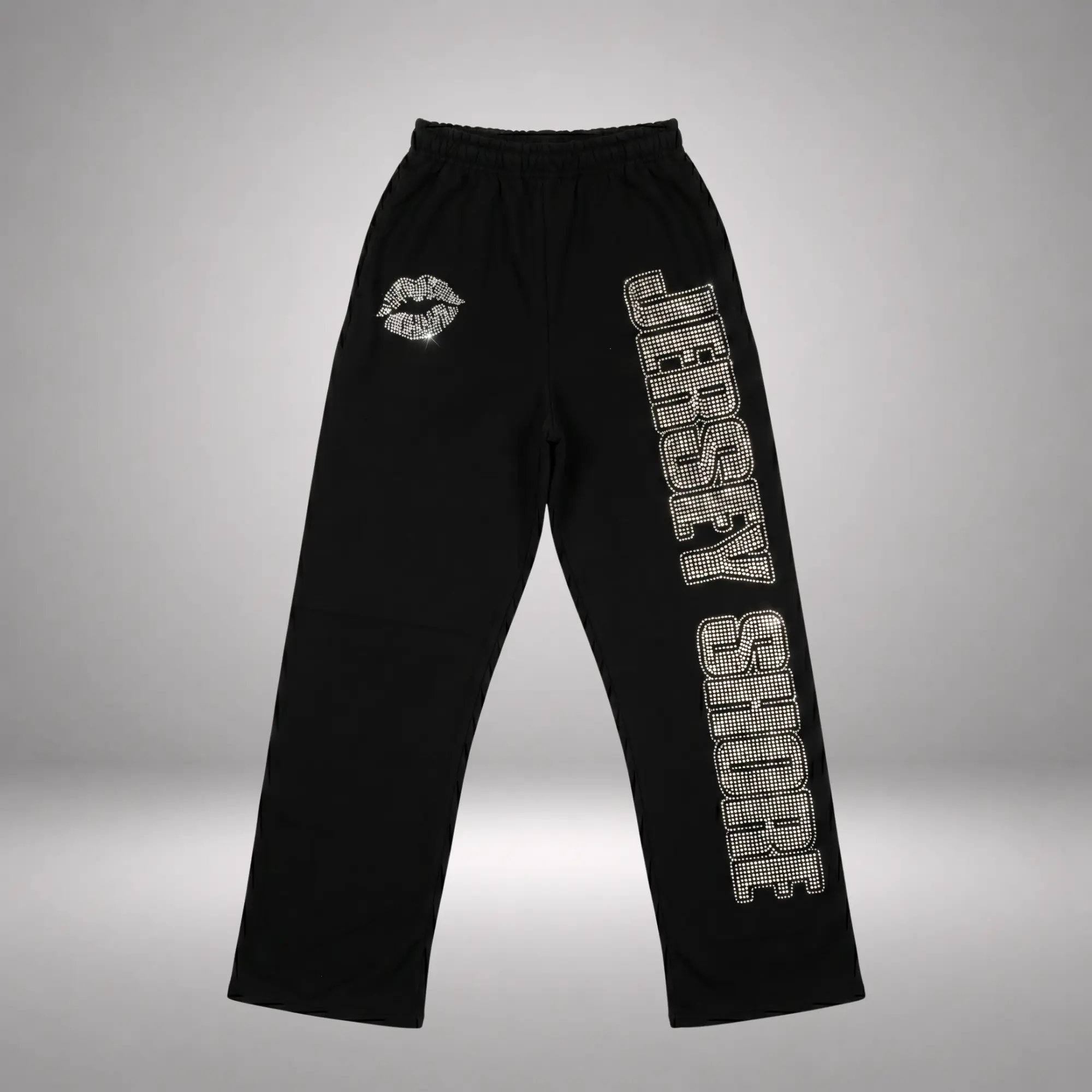Jersey Shore Free Snooki Rhinestone Flare Sweatpants