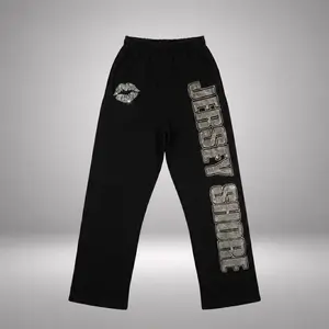 Jersey Shore Free Snooki Rhinestone Flare Sweatpants