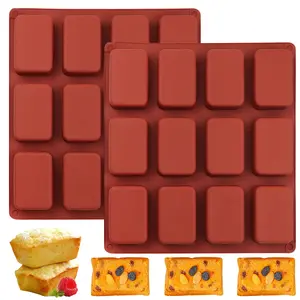 Non-Stick Silicone Cake Mold, Rectangular Bread & Brownie Baking Mould, Perfect for Homemade Chocolate Cakes & Mousse, Ideal for Candy Decoration, Silicone Cake Pan, Silicone Loaf Molds, Silicone Molds