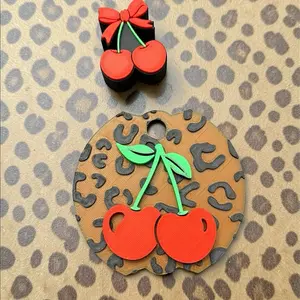 Cheetah print with cherry 40oz accessories