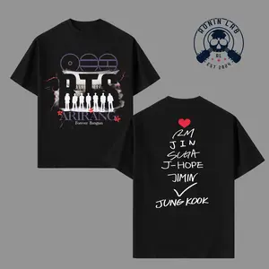 Arirang Bangtan Legacy Shirt | Korean Heritage Meets Modern Idol Graphic Tee, Cultural Fusion K-Style Design Vintage Washed Unisex Streetwear For K-Pop Fans & Aesthetic Lovers