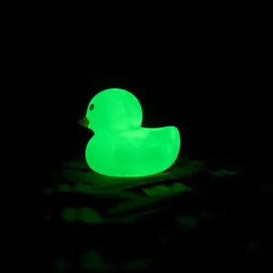 Plain white glow in the dark rubber ducky for Jeep