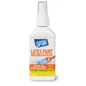 Lift Off Latex Paint Remover Spray 4.5 oz Water-Based Biodegradable Formula for Safe Latex Paint Removal Made in USA - Household
