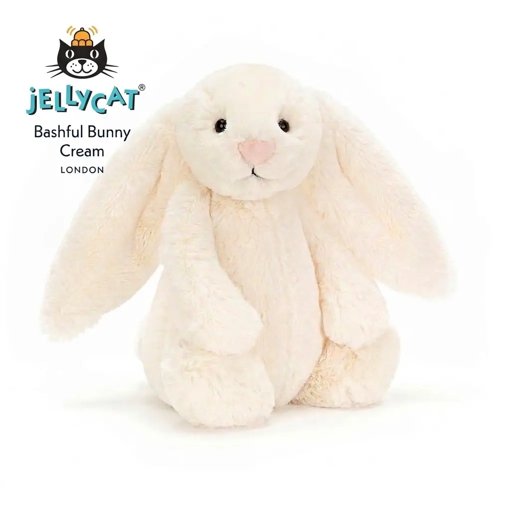 Jellycat Bashful Pink Bunny Plush Soft Fluffy Long Ear Bunny Stuffed Animal Cute Kawaii Rabbit Plushie Aesthetic Room Decor Birthday Gift for Toddlers Kids Girls