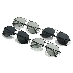 Unisex Titanium Classic Military Style Pilot Polarized Sunglasses  for Summer Men Women