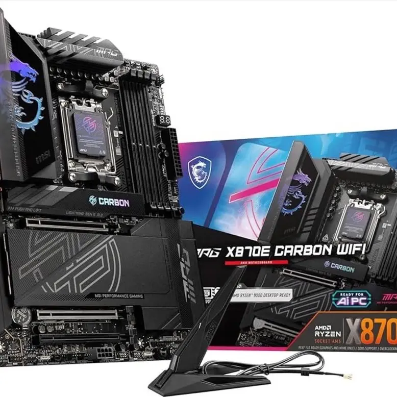 MSI X870E CARBON WIFI - OPEN BOX, FULL KIT - SAVE $180 vs RETAIL!
