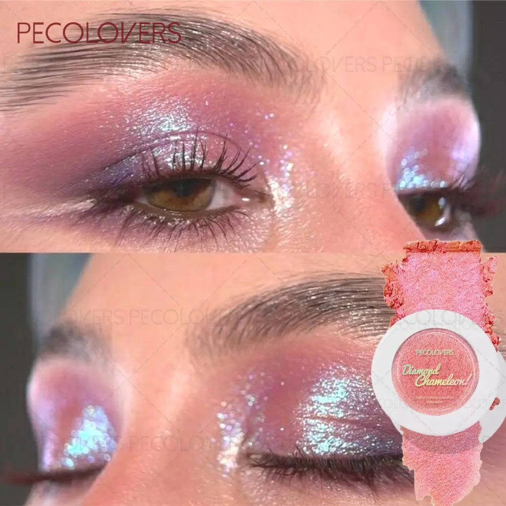 1PC Explosive Pearlescent Chameleon Single-color Eyeshadow Palette, Brightening and Sparkling, Perfect for Christmas and Music Festival Parties, Shimmer Eyeshadow, Eye Makeup
