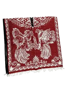 Unisex Adult Roosters Fighting Poncho / Gaban