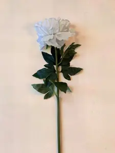 White Real Touch Peony Stem