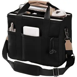 Classic Canvas Shopping Bag - Large Capacity Zipper Opening and Closing, Multi-pocket Design, Environmentally Friendly and Durable, Ideal for Daily Carry