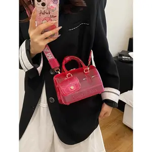 Fashion Summer Jelly Bag in Macaron Colors, Stylish Crossbody and Shoulder Bag, Casual and Versatile Handheld Pillow Bag, Casual Crossbody Bags