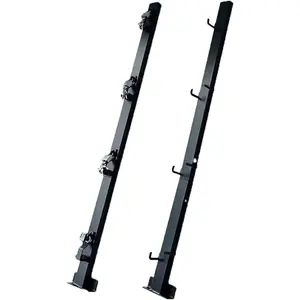 Open Trailer Trimming Rack Weed Eater Rack Lockable Weed Eater Rack for Open Trailer Landscape Truck Bracket Lawn Equipment Accessories with 4 Locks metal rod