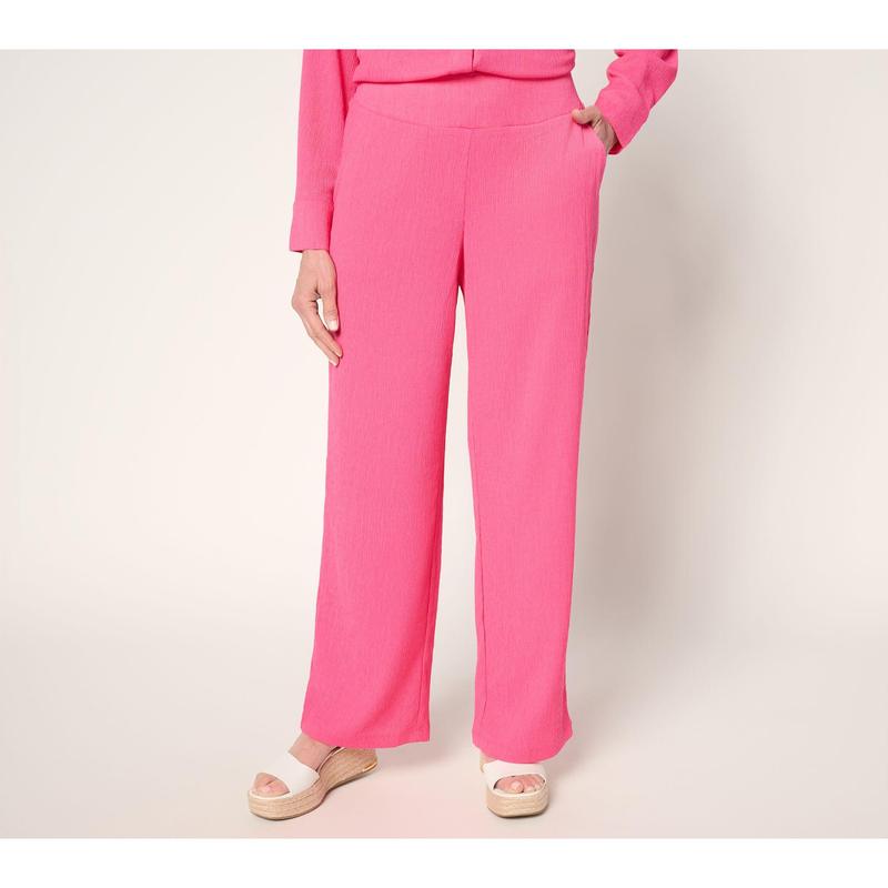 Brandis Dress Out Loud Pet Caribbean Crinkle Wide Leg Pants