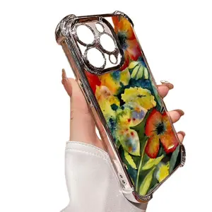 Misty Russell LLC Adrianne Lenker Songs Tough Phone Case,Gorgeous watercolor flower painting Trendy Design, Unique Gift, For iPhone 16 15 14 13 12 11 - Dual Layer Protection#IPHUA1