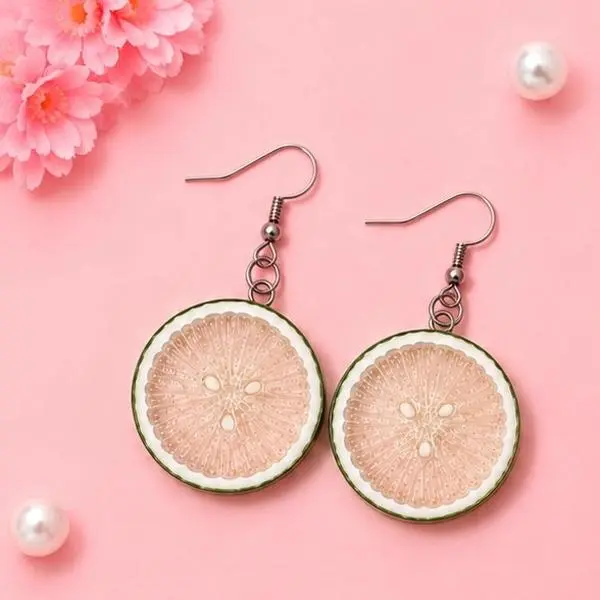 Lime earrings