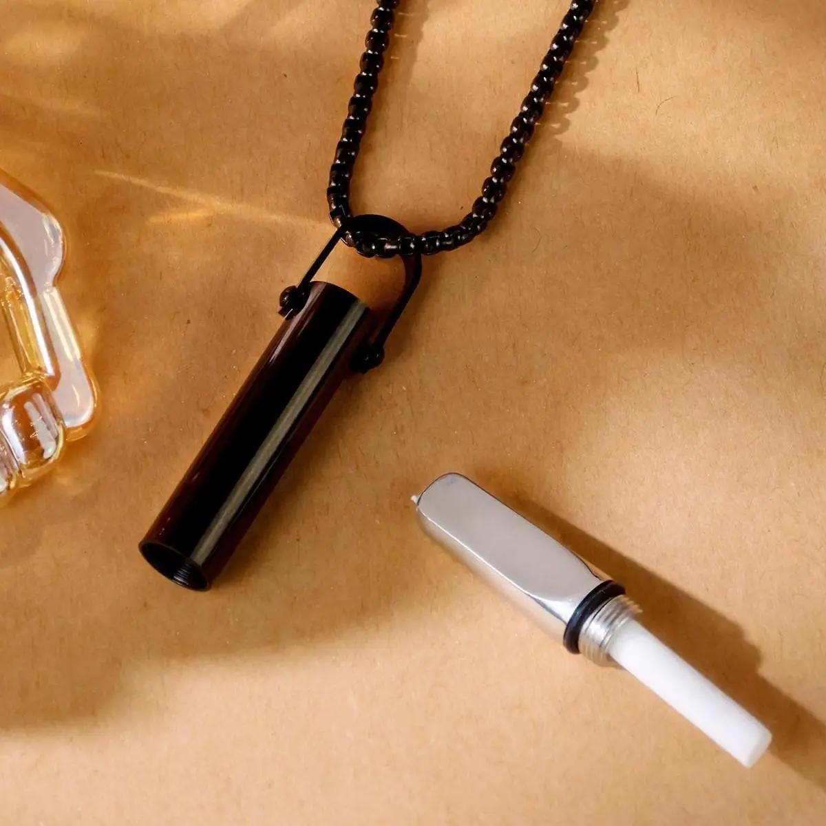 Calm Breaths, No Vape | Scented Breathing Necklace, Daily Wear Necklace,  Minimalist Necklace, Handmade Necklace | Mint/Lemon/Orange | Discreet Aroma  Inhale Tool | Travel-Ready, Nicotine-Free (Not a Vape) - TikTok Shop