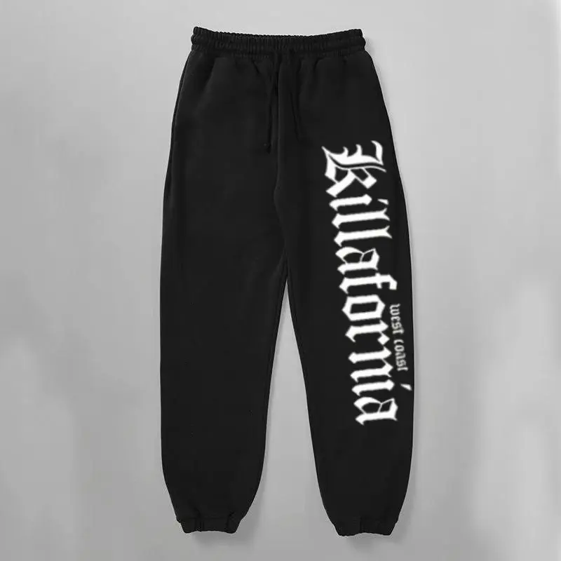 Killafornia West Coast Sweatpants, Streetwear Goth Joggers, Killafornia Gothic Font Sweatpants, West Coast Vibe Joggers, hip hop joggers, skater pants, edgy sweatpants