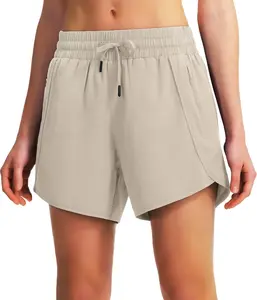 Ksmien Women's 5"/ 7" Athletic Running Shorts Quick Dry Lightweight Workout Gym Shorts with Zipper Pockets UPF 50+
