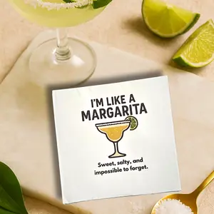 Signature Cocktail Napkin, 10 Count Assorted Pack, 2 of Each Cocktail Included