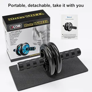 Abdominal Wheel, Ab Roller for Abdominal Exercise Machine, Abs Workout Equipment, Core Strengthening Trainer Fitness Belly Training, Entrainement maison equipement. accessories gym stuff