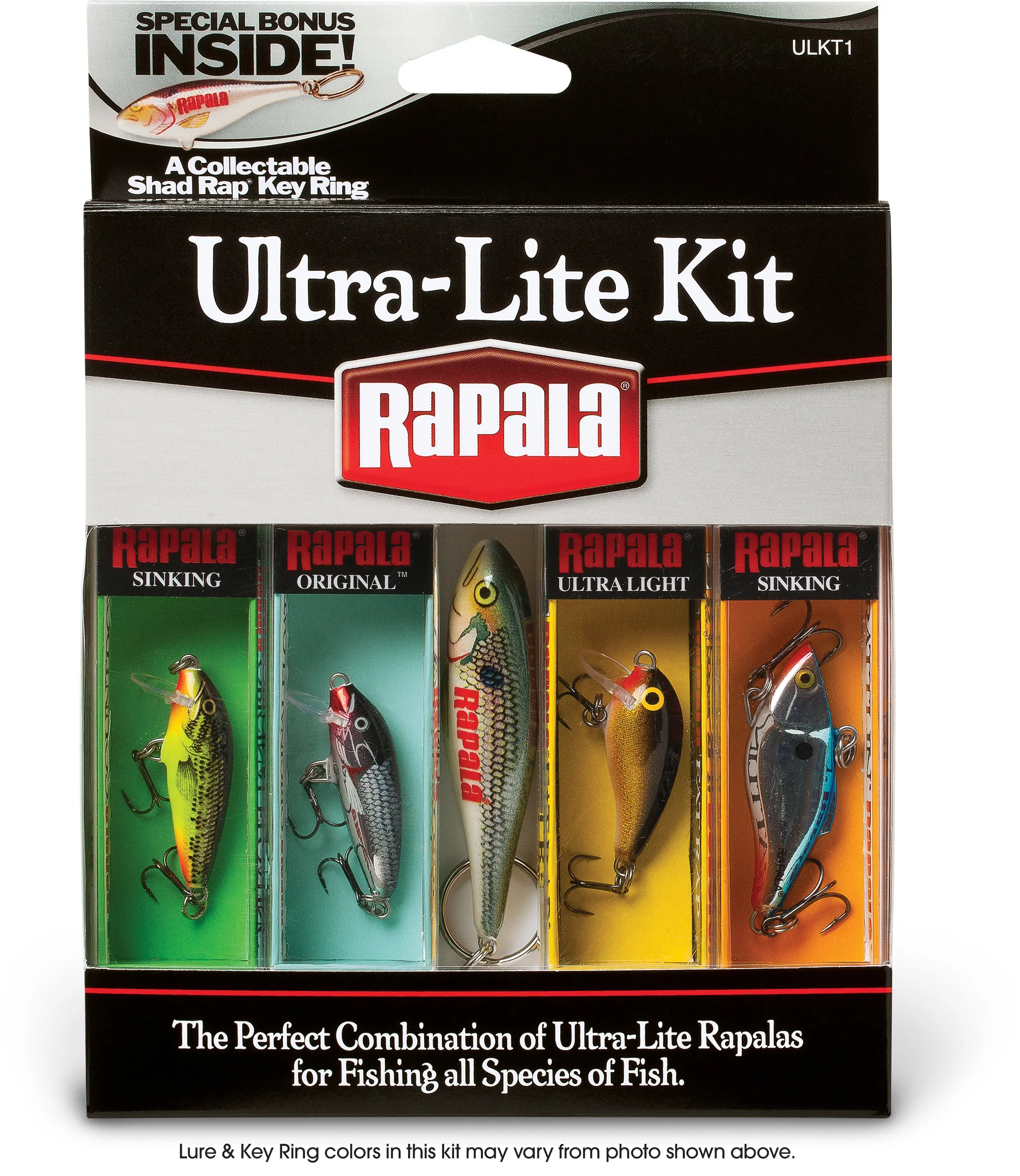Rapala Ultra-Lite Hard Bait Fishing Lure Kit, 4-Piece Set for Fishing Sports & Outdoor Recreation
