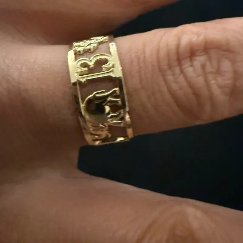 Anillo de la suerte Oro 10k italiano size 7