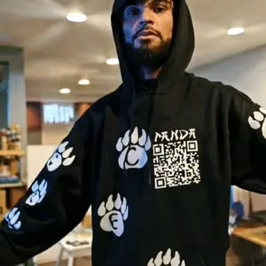 custom QR code advertise Hoodie/shirt