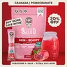Salud 2-in-1 [Skin + Beauty] Drink Mix Packets, Collagen Peptides with Verisol, Hyaluronic Acid, Vitamin C, Biotin + Lustriva, Beauty Drink Packets, Hydration Sticks, Gluten Free, For Men & Women, (15 Servings)