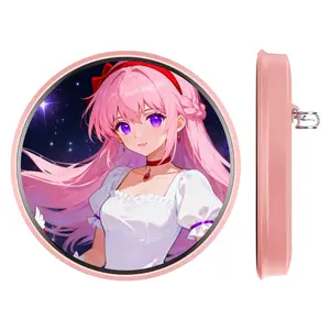 Digital Badge with IPS Screen and Protective Case, Bluetooth-compatible Pixel Badge Electronic Smart Display, 1.70 Inch Resolution