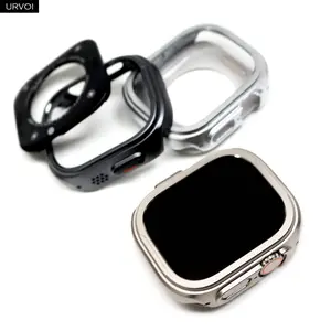 URVOI Case for Apple Watch Ultra 3 2 1 Color changed cover Zinc Alloy bumper metal protector for iWatch anti shock cover